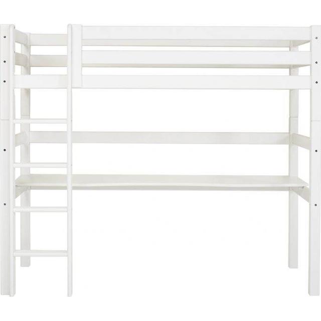 HoppeKids Premium Højseng med Stige og Bordplade 90x200cm - Halvhøjseng guide - TIl den lille