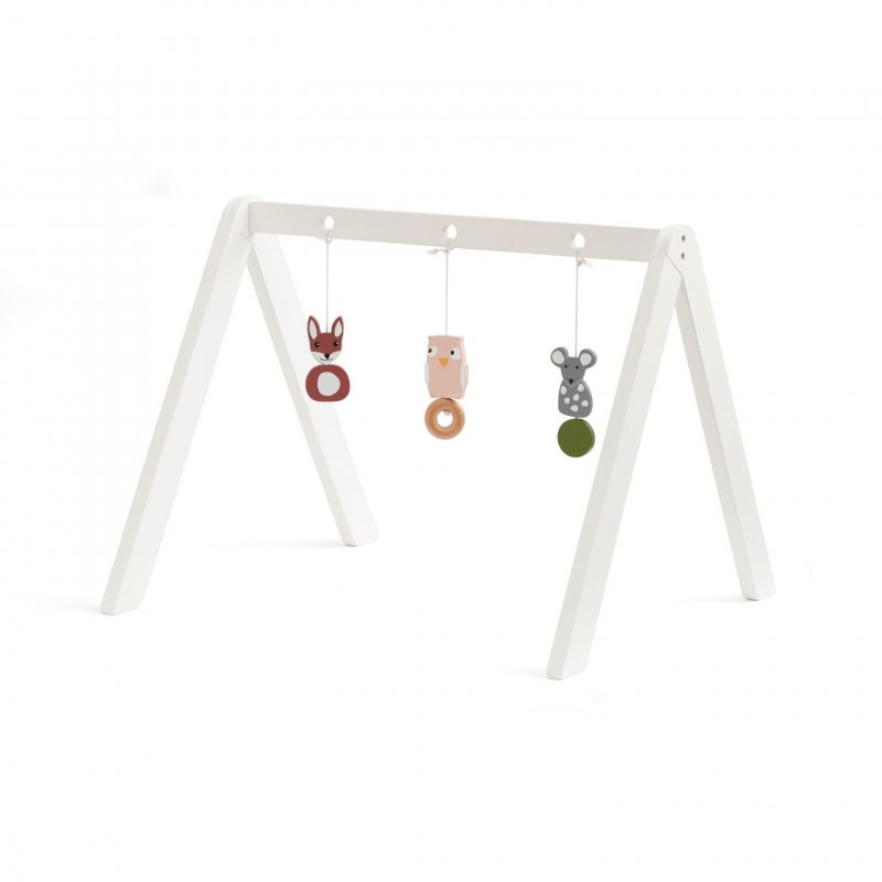 Kids Concept Baby Gym Wooden Frame - Aktivitetstæppe - TIl den lille