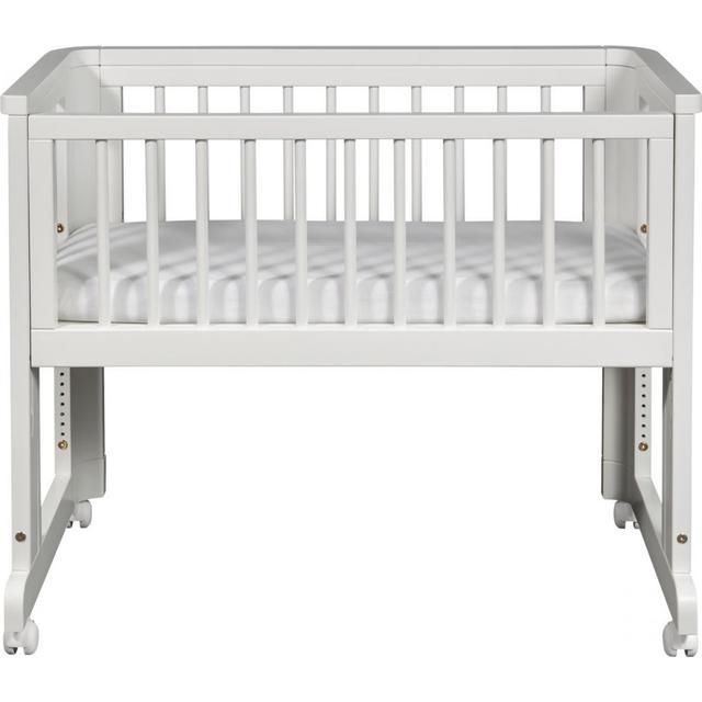 Babybay Boxspring Bed White Varnished 54x96cm - Bedside crib test - TIl den lille