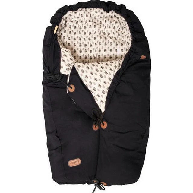 Voksi Classic+ Foot Muff Black - Babysovepose guide - TIl den lille