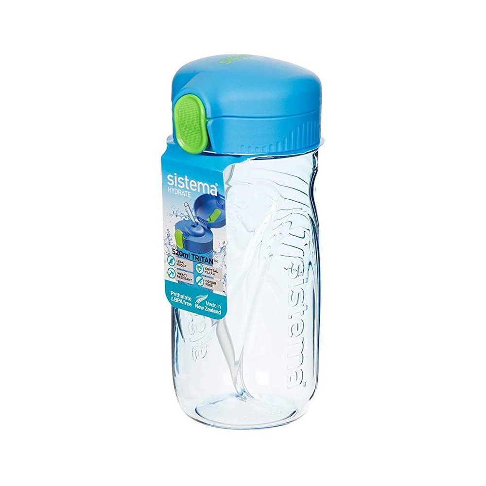 Sistema Quick Flip Drikkedunk 520ml Teal - Drikkedunk til børn test - TIl den lille
